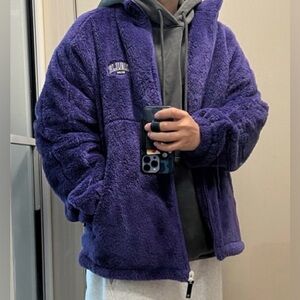 YALE college 2 TONE ARCH BOA TRACK JACKET